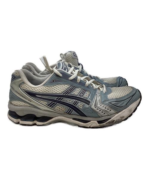 asics（アシックス）asics (アシックス) GEL-KAYANO 14 ローカットスニーカー ホワイト×ブルー サイズ:27の古着・服飾アイテム