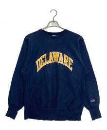 Champion REVERSE WEAVE（チャンピオン リバース ウィーブ）の古着「プリントスウェット」｜ネイビー