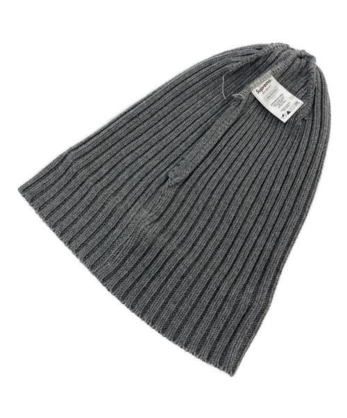 SUPREME（シュプリーム）Supreme (シュプリーム) ロゴビーニー グレー サイズ:-の古着・服飾アイテム