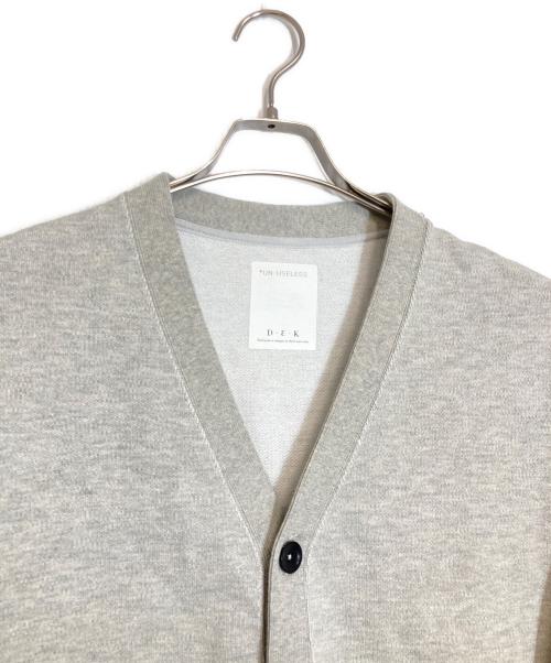UN-USELESS（アンユーズレス）UN-USELESS (アンユーズレス) RELAXING SWKNIT CARDIGAN グレー サイズ:１の古着・服飾アイテム