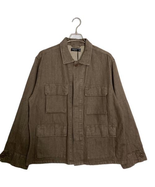 PORTANCE（ポータンス）PORTANCE (ポータンス) HEMP MIX BDU JKT/ヘンプ ミックス ビーディーユー ジャケット ブラウン サイズ:M 未使用品の古着・服飾アイテム