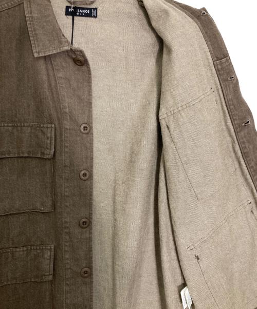 PORTANCE（ポータンス）PORTANCE (ポータンス) HEMP MIX BDU JKT/ヘンプ ミックス ビーディーユー ジャケット ブラウン サイズ:M 未使用品の古着・服飾アイテム