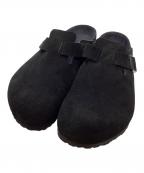 BIRKENSTOCKビルケンシュトック）の古着「スエードボストン サンダル」｜ブラック