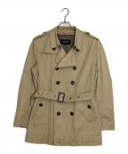 BURBERRY BLACK LABELバーバリーブラックレーベル）の古着「ショートトレンチコート」｜ベージュ