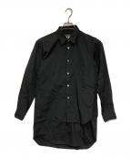 COMME des GARCONS HOMME PLUSコムデギャルソンオムプリュス）の古着「レイヤードデザインシャツ」｜ブラック
