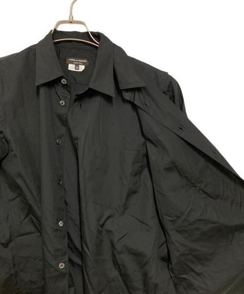 COMME des GARCONS HOMME PLUS（コムデギャルソンオムプリュス）COMME des GARCONS HOMME PLUS (コムデギャルソンオムプリュス) レイヤードデザインシャツ ブラック サイズ:XSの古着・服飾アイテム