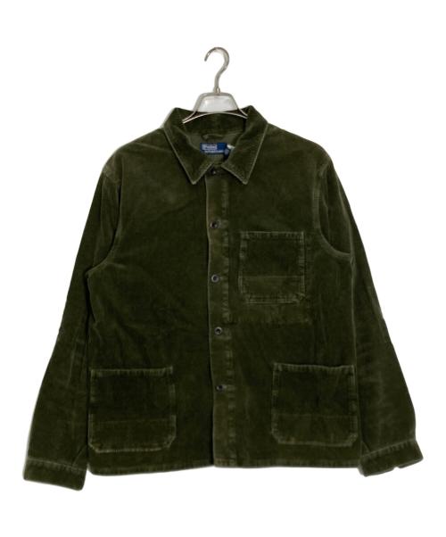 POLO RALPH LAUREN（ポロ・ラルフローレン）POLO RALPH LAUREN (ポロ・ラルフローレン) コーデュロイカバーオール グリーン サイズ:Ｍの古着・服飾アイテム