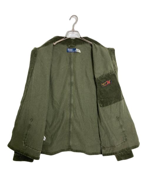 POLO RALPH LAUREN（ポロ・ラルフローレン）POLO RALPH LAUREN (ポロ・ラルフローレン) コーデュロイカバーオール グリーン サイズ:Ｍの古着・服飾アイテム