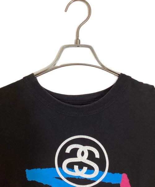 stussy（ステューシー）stussy (ステューシー) L/S World Tour TEE/ロングスリーブ ワールドツアー ティー ブラック サイズ:Ｍの古着・服飾アイテム