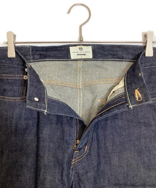 REQUIRE（リクワイア）REQUIRE (リクワイア) リジットデニムパンツ インディゴ サイズ:Lの古着・服飾アイテム