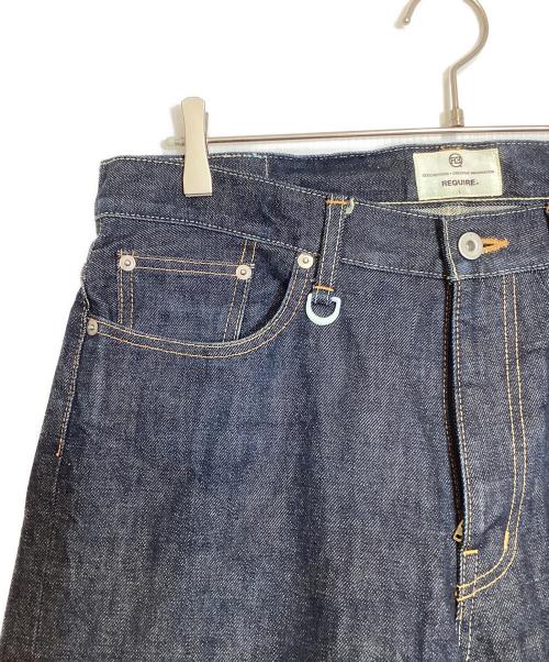 REQUIRE（リクワイア）REQUIRE (リクワイア) リジットデニムパンツ インディゴ サイズ:Lの古着・服飾アイテム