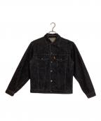 LEVI'Sリーバイス）の古着「先染めブラック デニムジャケット」｜ブラック