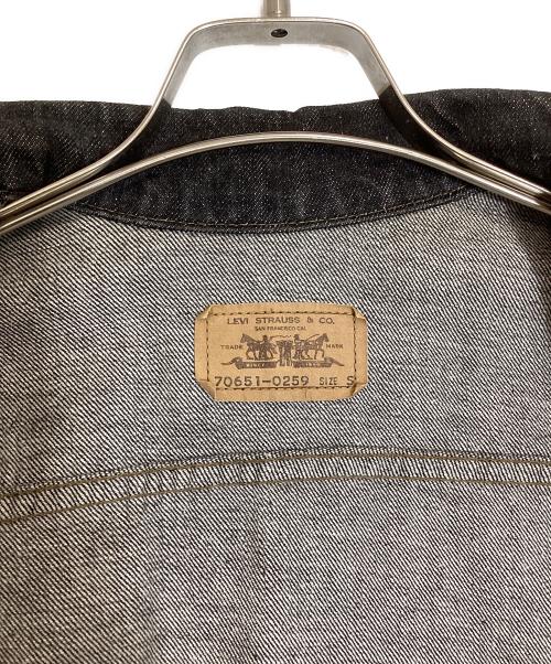 LEVI'S（リーバイス）LEVI'S (リーバイス) 先染めブラック デニムジャケット ブラック サイズ:Ｓの古着・服飾アイテム