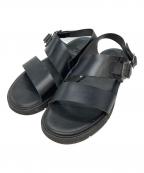 foot the coacherフットザコーチャー）の古着「ANARCHO レザーストラップサンダル」｜ブラック