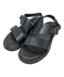 foot the coacher（フットザコーチャー）の古着「ANARCHO レザーストラップサンダル」｜ブラック
