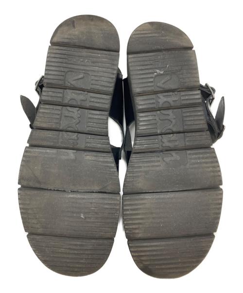 foot the coacher（フットザコーチャー）foot the coacher (フットザコーチャー) ANARCHO レザーストラップサンダル ブラック サイズ:無しの古着・服飾アイテム