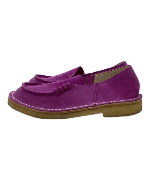 HENDER SCHEME（エンダースキーマ）HENDER SCHEME (エンダースキーマ) スエードローファースリッポン パープル サイズ:SIZE 2の古着・服飾アイテム