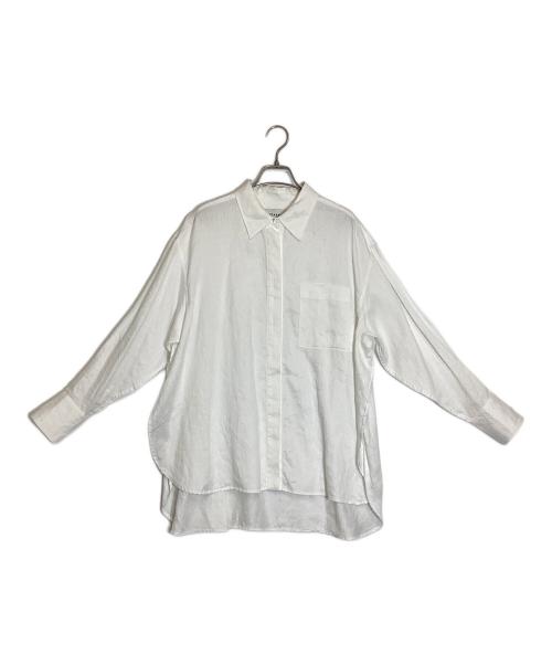 DEPAREILLE（デパリエ）DEPAREILLE (デパリエ) L/S リネン サイドスリット 比翼シャツ ホワイト サイズ:38の古着・服飾アイテム