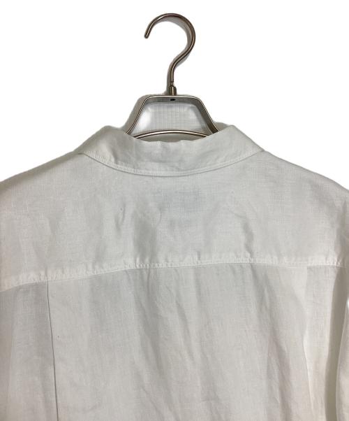 DEPAREILLE（デパリエ）DEPAREILLE (デパリエ) L/S リネン サイドスリット 比翼シャツ ホワイト サイズ:38の古着・服飾アイテム