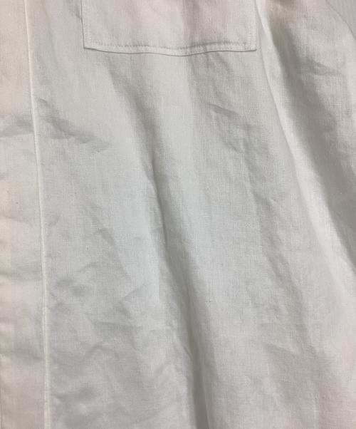 DEPAREILLE（デパリエ）DEPAREILLE (デパリエ) L/S リネン サイドスリット 比翼シャツ ホワイト サイズ:38の古着・服飾アイテム