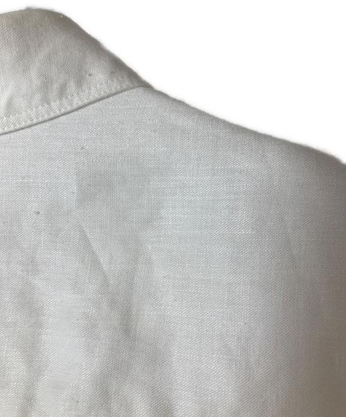DEPAREILLE（デパリエ）DEPAREILLE (デパリエ) L/S リネン サイドスリット 比翼シャツ ホワイト サイズ:38の古着・服飾アイテム