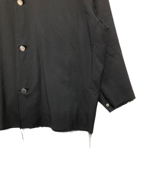 ISSUE THINGS（イシューシングス）ISSUE THINGS (イシューシングス) ノーカラータックスリーブジャケット ブラック サイズ:freeの古着・服飾アイテム