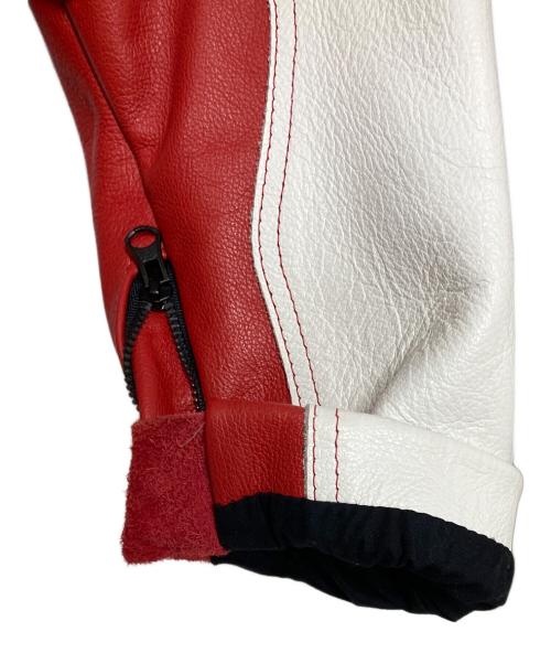 SUPREME（シュプリーム）SUPREME (シュプリーム) YOHJI YAMAMOTO (ヨウジヤマモト) VANSON LEATHERS (ヴァンソン レザーズ) Split Jacket スプリットジャケット ホワイト サイズ:Lの古着・服飾アイテム