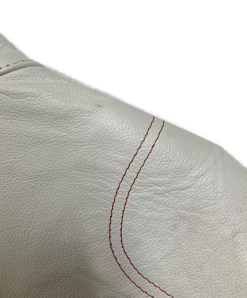 SUPREME（シュプリーム）SUPREME (シュプリーム) YOHJI YAMAMOTO (ヨウジヤマモト) VANSON LEATHERS (ヴァンソン レザーズ) Split Jacket スプリットジャケット ホワイト サイズ:Lの古着・服飾アイテム