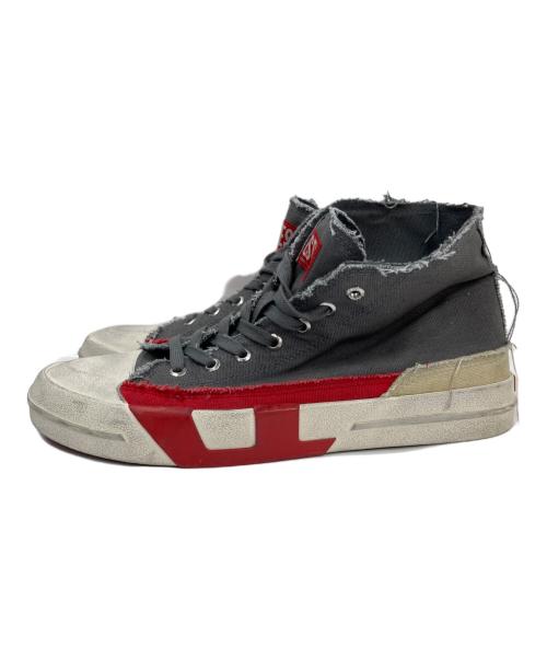 DIESEL（ディーゼル）DIESEL (ディーゼル) S-D-VERSE-MIDハイカットスニーカー グレー サイズ:US8.5の古着・服飾アイテム