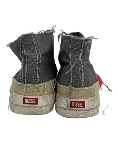 DIESEL（ディーゼル）DIESEL (ディーゼル) S-D-VERSE-MIDハイカットスニーカー グレー サイズ:US8.5の古着・服飾アイテム