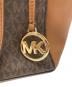 中古・古着 MICHAEL KORS (マイケル・コース) トートバッグ ブラウン：9000円