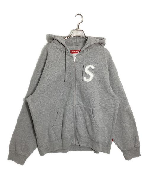 SUPREME（シュプリーム）SUPREME (シュプリーム) s logo hooded sweatshirt/ロゴフーデッドパーカー グレー サイズ:Lの古着・服飾アイテム
