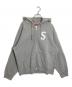 SUPREME（シュプリーム）の古着「s logo hooded sweatshirt/ロゴフーデッドパーカー」｜グレー