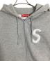 中古・古着 SUPREME (シュプリーム) s logo hooded sweatshirt/ロゴフーデッドパーカー グレー サイズ:L：20000円
