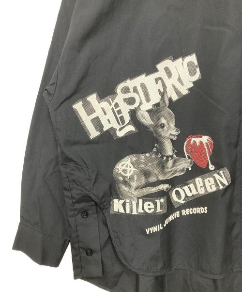 Hysteric Glamour（ヒステリックグラマー）Hysteric Glamour (ヒステリックグラマー) KILLER QUEEN オーバーシャツ ブラック サイズ:freeの古着・服飾アイテム