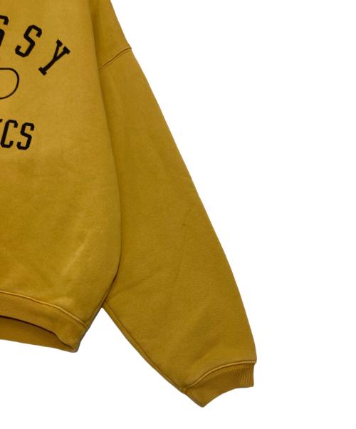 stussy（ステューシー）stussy (ステューシー) アーチロゴスウェット イエロー サイズ:Lの古着・服飾アイテム