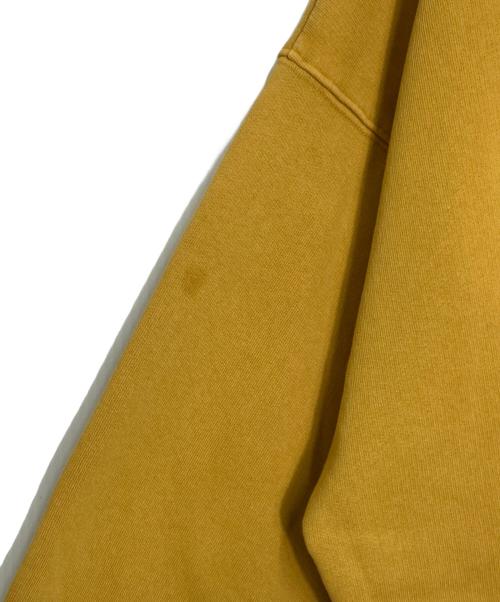 stussy（ステューシー）stussy (ステューシー) アーチロゴスウェット イエロー サイズ:Lの古着・服飾アイテム