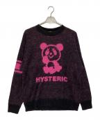 Hysteric Glamourヒステリックグラマー）の古着「PANDAジャカード セーター」｜ブラック