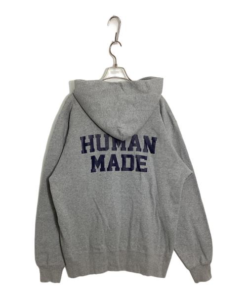 HUMAN MADE（ヒューマンメイド）HUMAN MADE (ヒューマンメイド) POスナップカラーロゴパーカー グレー サイズ:XLの古着・服飾アイテム