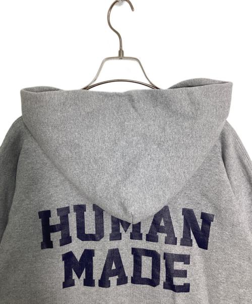 HUMAN MADE（ヒューマンメイド）HUMAN MADE (ヒューマンメイド) POスナップカラーロゴパーカー グレー サイズ:XLの古着・服飾アイテム