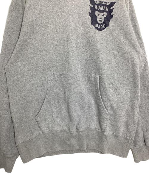HUMAN MADE（ヒューマンメイド）HUMAN MADE (ヒューマンメイド) POスナップカラーロゴパーカー グレー サイズ:XLの古着・服飾アイテム