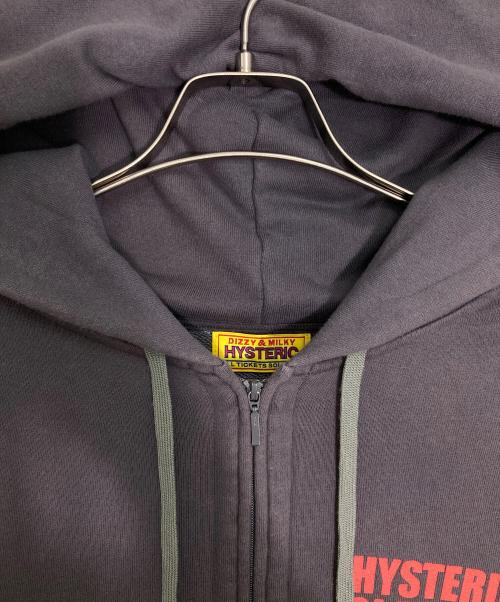 Hysteric Glamour（ヒステリックグラマー）Hysteric Glamour (ヒステリックグラマー) MY FIRE オーバーサイズパーカー グレー サイズ:freeの古着・服飾アイテム