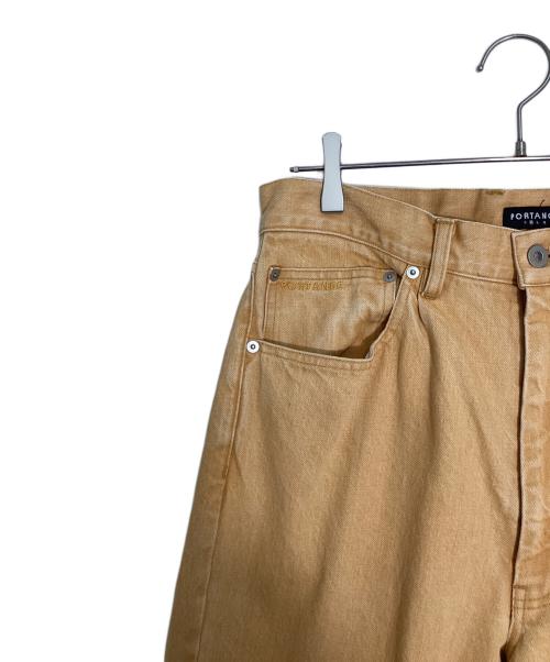 PORTANCE（ポータンス）PORTANCE (ポータンス) RELAX FIT 6P COL JEANS/リラックス フィット シックスポケット カラー ジーンズ オレンジ サイズ:Mの古着・服飾アイテム