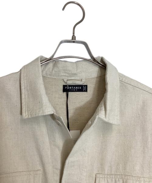 PORTANCE（ポータンス）PORTANCE (ポータンス) HEMP MIX BDU JKT アイボリー サイズ:Ｌの古着・服飾アイテム