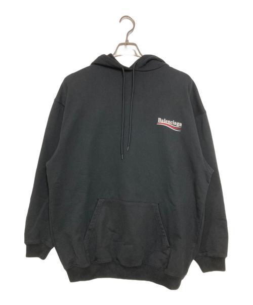 BALENCIAGA（バレンシアガ）BALENCIAGA (バレンシアガ) キャンペーンロゴフーディ ブラック サイズ:XSの古着・服飾アイテム