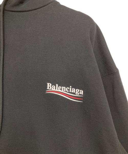 BALENCIAGA（バレンシアガ）BALENCIAGA (バレンシアガ) キャンペーンロゴフーディ ブラック サイズ:XSの古着・服飾アイテム
