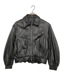 MAISON SPECIAL（メゾンスペシャル）の古着「Voluminous Leather Blouson」｜ブラック