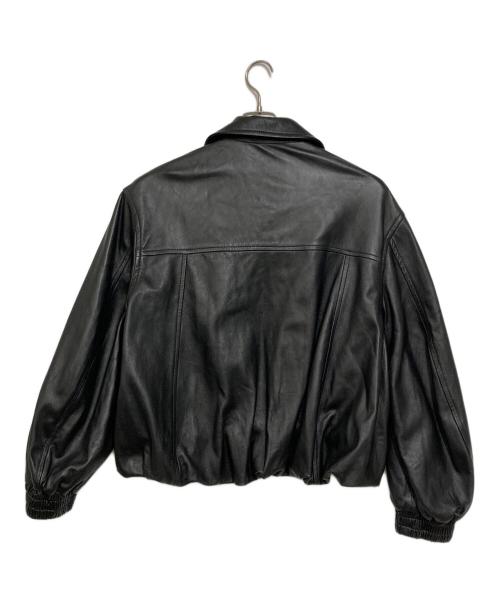 MAISON SPECIAL（メゾンスペシャル）MAISON SPECIAL (メゾンスペシャル) Voluminous Leather Blouson ブラック サイズ:Freeの古着・服飾アイテム
