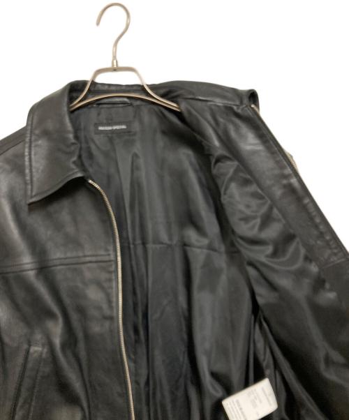 MAISON SPECIAL（メゾンスペシャル）MAISON SPECIAL (メゾンスペシャル) Voluminous Leather Blouson ブラック サイズ:Freeの古着・服飾アイテム