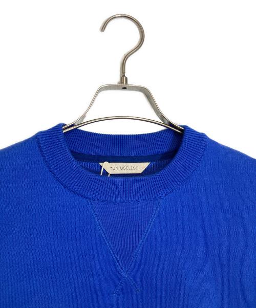 UN-USELESS（アンユーズレス）UN-USELESS (アンユーズレス) USL CREW NECK SWKNIT ブルー サイズ:Ｍの古着・服飾アイテム
